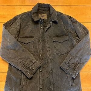 Women's BlankNYC black quilted button up jacket (Size small)